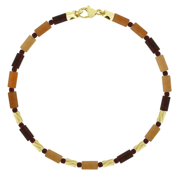 luis morais 6 Mini Drill Bits on Agate & Jasper Bead Bracelet