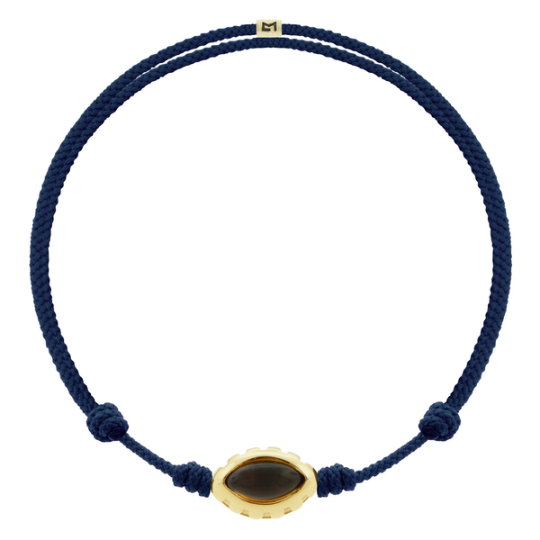 luis morais Citrine Eye of the Idol on Navy Cord Bracelet