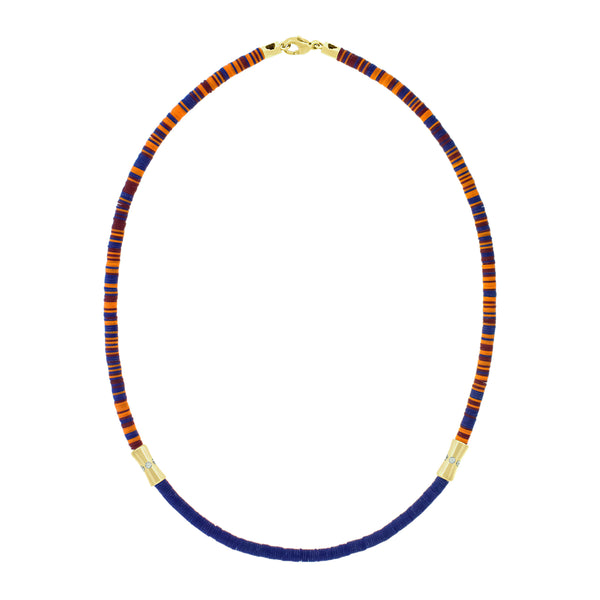 Luis Morais Diamond Sheath Tubes On Vinyl Bead Necklace