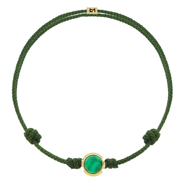 Luis Morais FIDEM Cabochon Bead On Pine Cord Bracelet