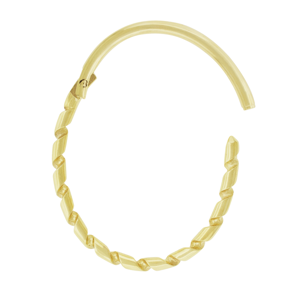 Luis Morais Gold Drill Bit Bracelet With White Diamond Tip