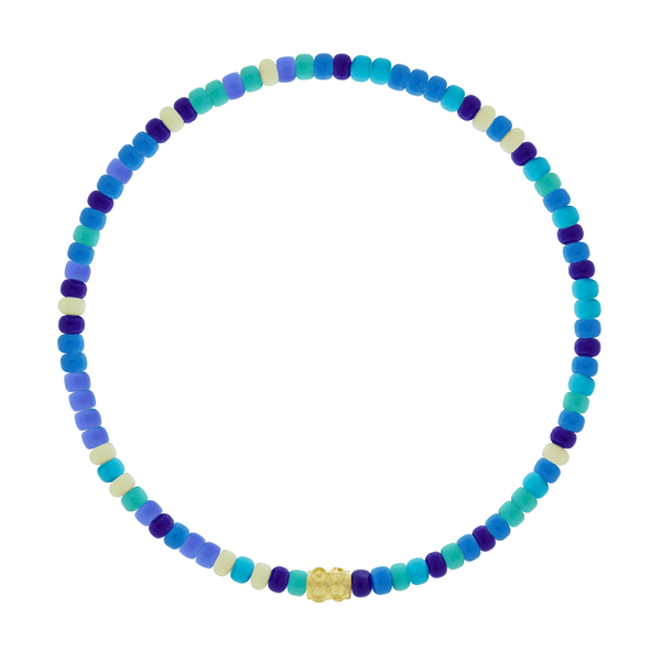 luis morais Gold Four Elements Spacer Beaded Bracelet