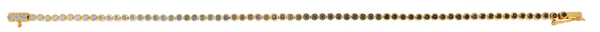 Luis Morais Gold Tennis Bracelet With Ombre Diamonds