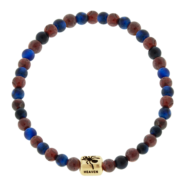 Luis Morais HEAVEN GIFT Ant Ingot On Gemstone Beaded Bracelet