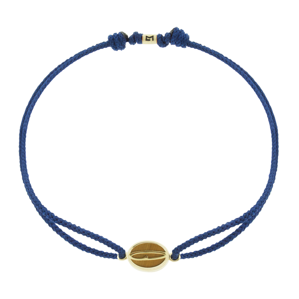 Luis Morais Large Tiger's Eye Initial Cord Bracelet