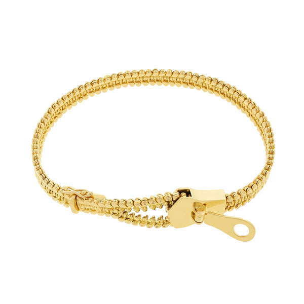 luis morais 14K Gold Zipper Bracelet
