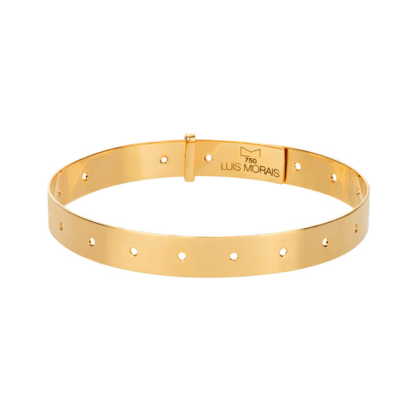 luis morais 18K Gold VIP ID Cuff