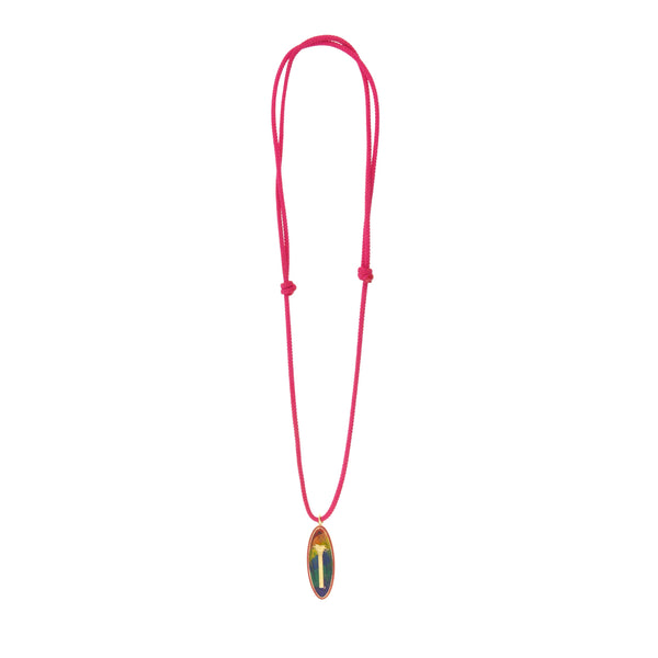 luis morais 305 Miami Palm Tree Cord Necklace