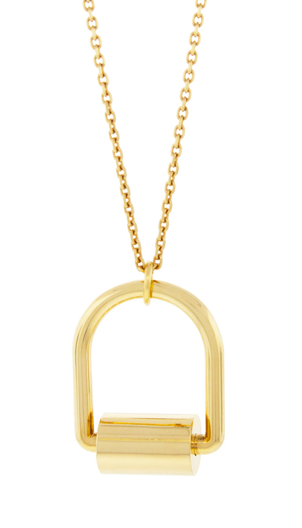 Luis Morais All Gold Roller Ring Pendant