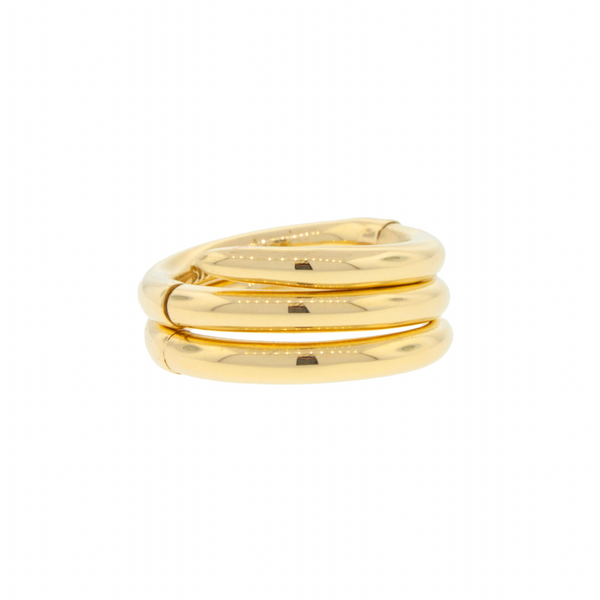 luis morais All Gold Serpentine Ring