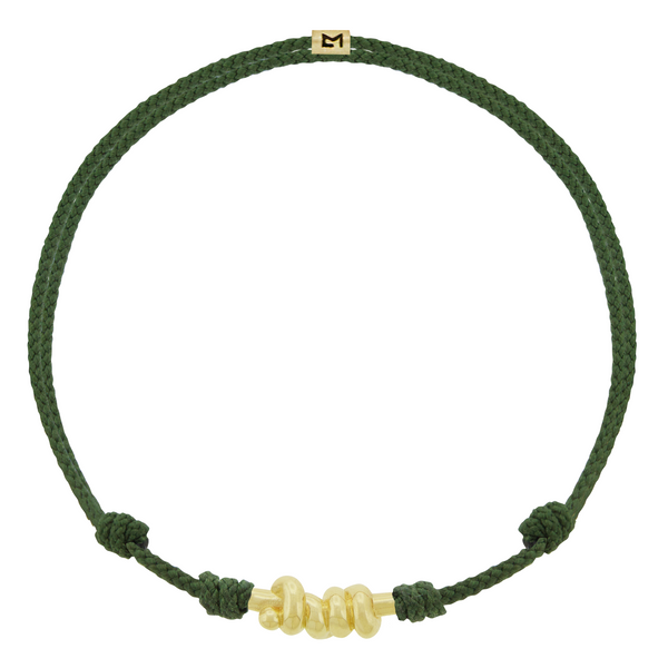 luis morais Entangled Knot on Pine Cord Bracelet