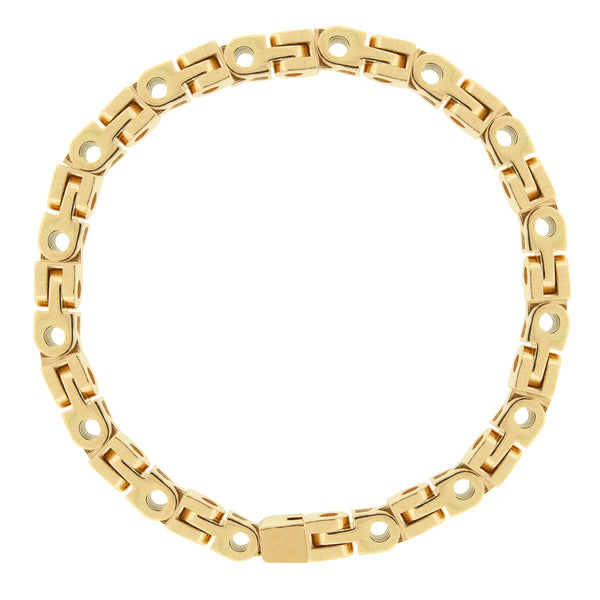 luis morais Gold Bike Chain Link Bracelet