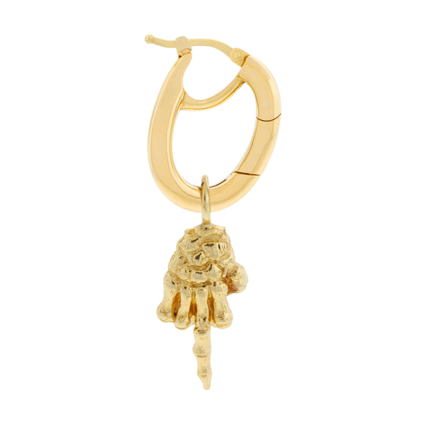 Luis Morais Gold Carabiner Earring