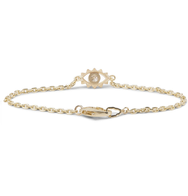Luis Morais Gold Diamond Evil Eye Bracelet