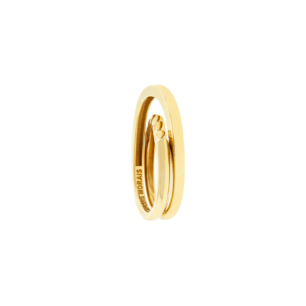 Luis Morais Gold Elliptical Ring