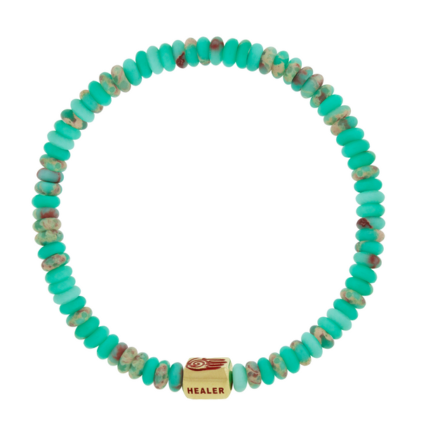 Luis Morais HEALER Ingot On Jasper Bead Bracelet