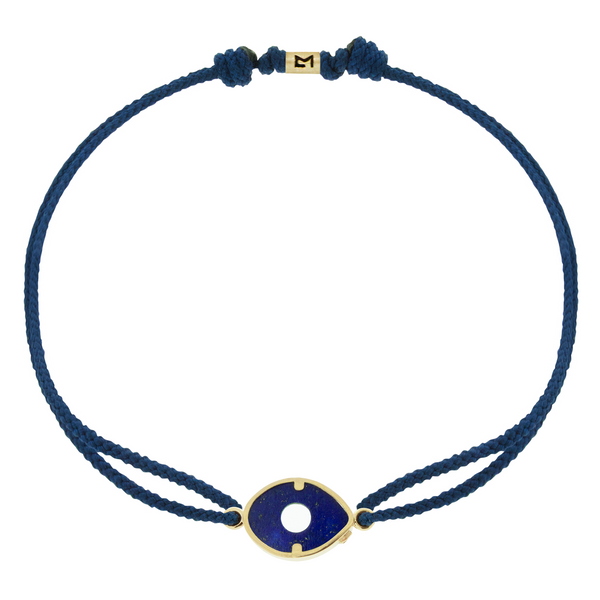 luis morais Lapis Eye on Navy Cord Bracelet
