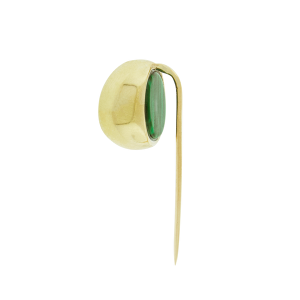 Luis Morais Malachite Eye Lapel Pin