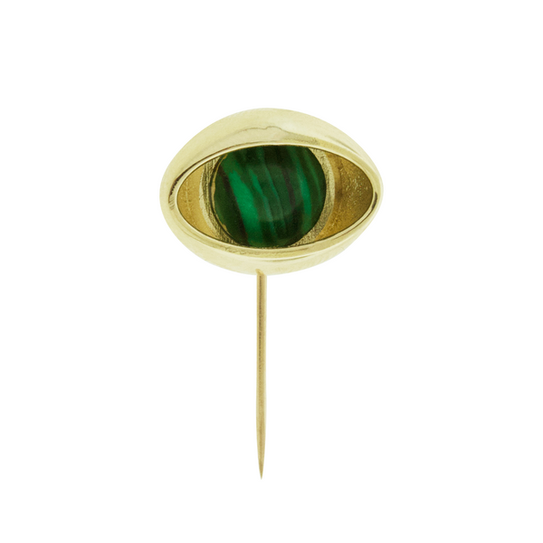 luis morais Malachite Eye Lapel Pin