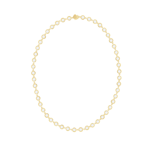 Luis Morais Mother Of Pearl Gold Link Necklace