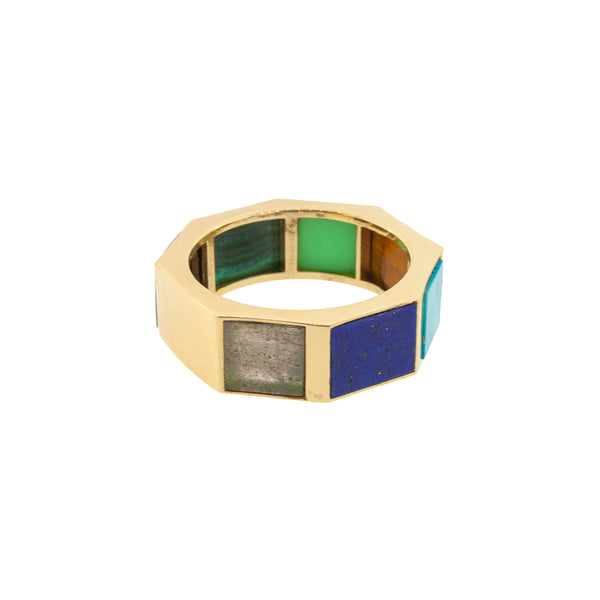 Luis Morais Multi Gemstone Eternity Ring