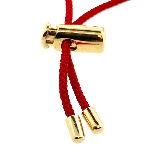 Luis Morais Red Adjustable Push Cord Bracelet