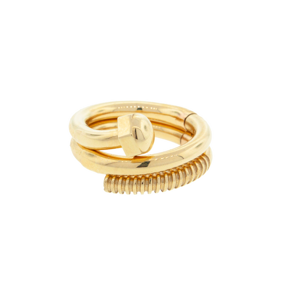 luis morais Short Screw Serpentine Ring