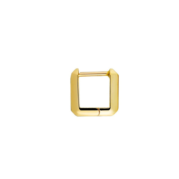 luis morais Small Gold Link Huggie Earring