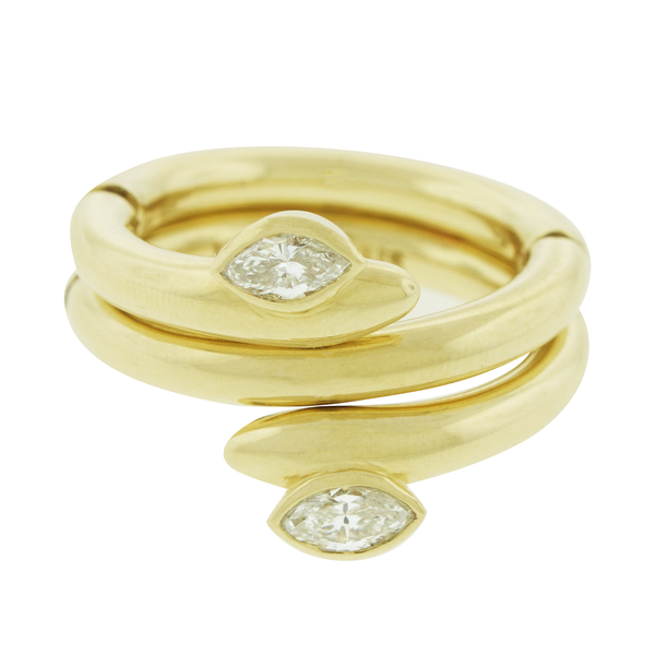 Luis Morais Twin Eyes Serpentine Diamond Ring