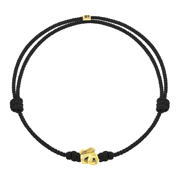 luis morais Year of the Rabbit Black Cord Bracelet
