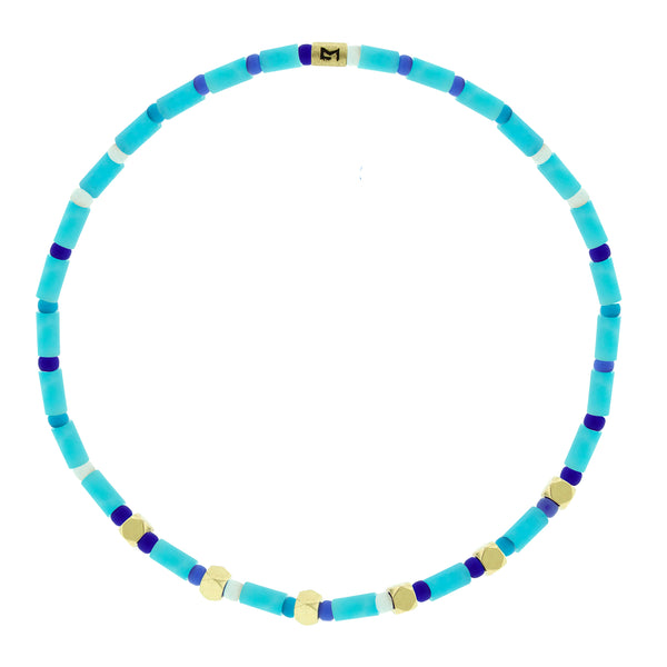 luis morais Mini Tetras on Sky Jasper Beaded Bracelet