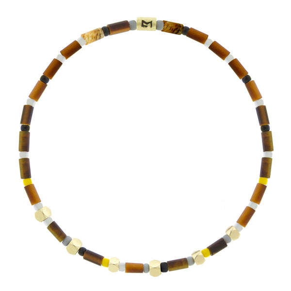 luis morais Mini Tetras on Tiger's Eye Beaded Bracelet