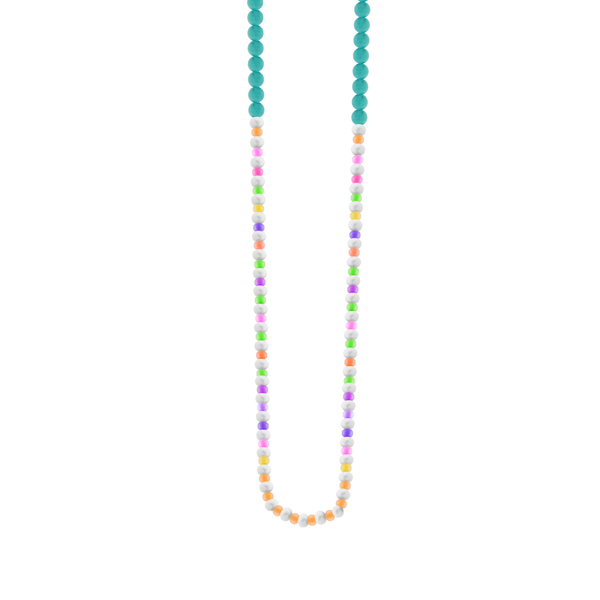 Luis Morais Pearl Gemstone And Glass Beaded Necklace