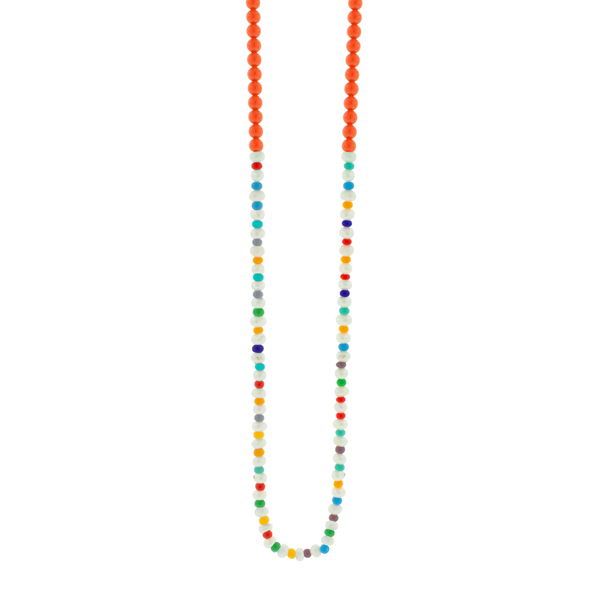 Luis Morais Pearl Gemstone And Glass Beaded Necklace