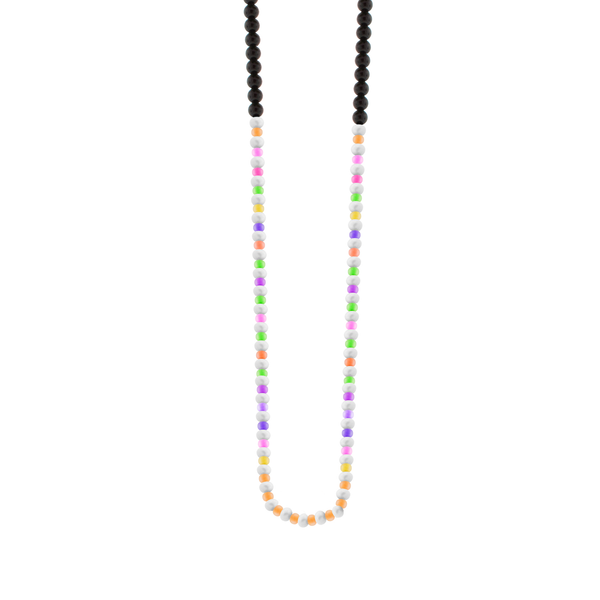 Luis Morais Pearl Gemstone And Glass Beaded Necklace