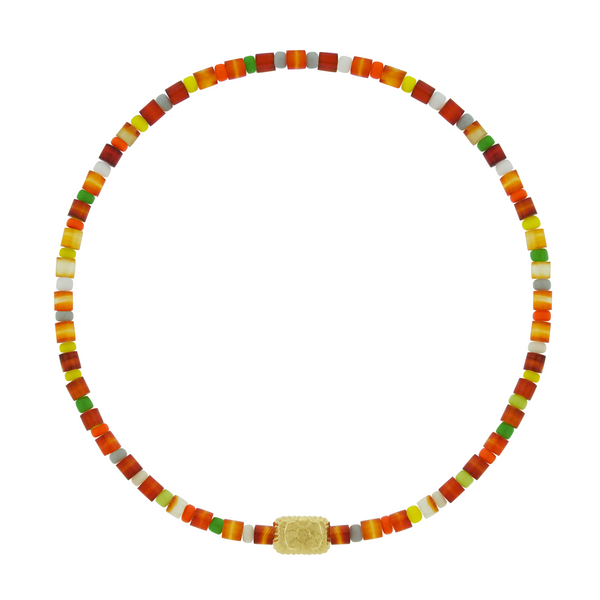 luis morais Small Soccer Ball Ingot with on Bead Bracelet