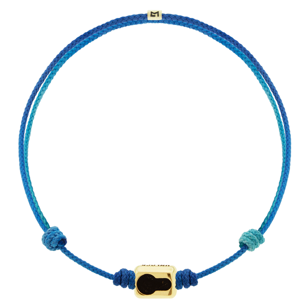 Luis Morais UNLOCK PATH Spider Ingot On Blue Ombre Cord Bracelet
