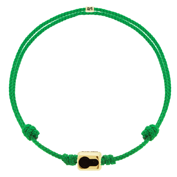 Luis Morais UNLOCK PATH Spider Ingot On Evergreen Cord Bracelet