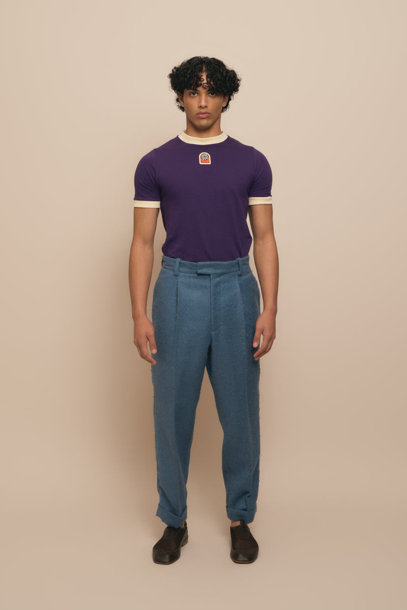 lukhanyo mdingi CROC WOOL PANTS