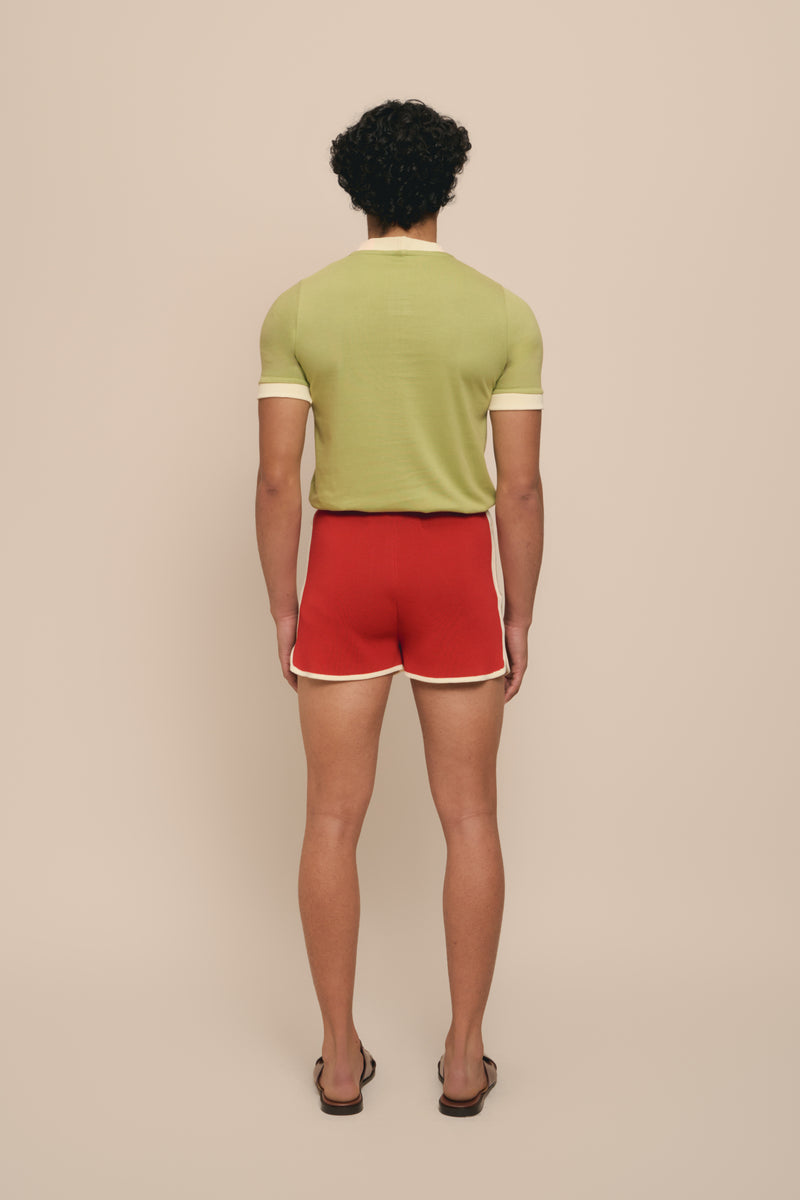 Lukhanyo Mdingi SENSE SHORTS - RED