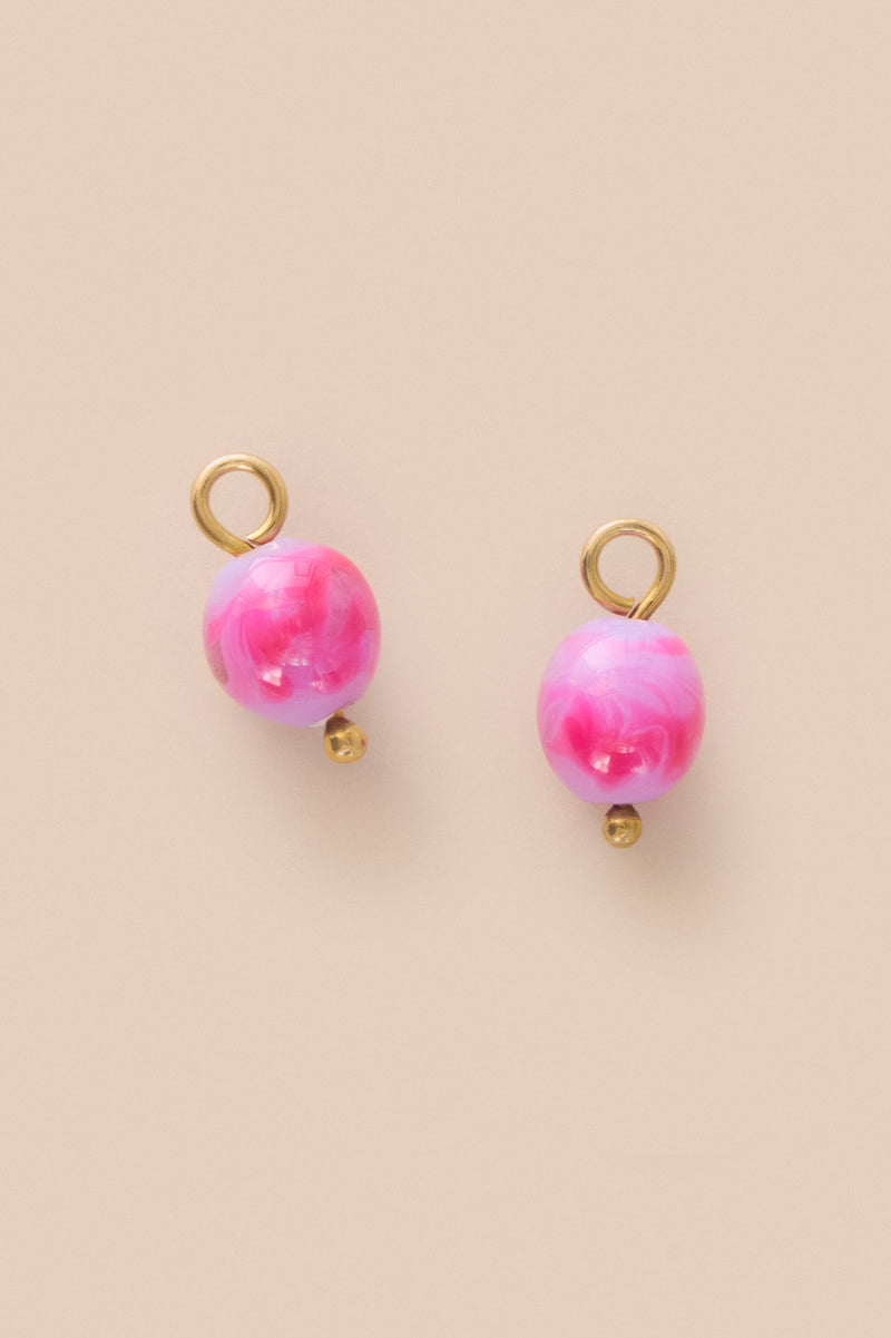 Lukhanyo Mdingi PAIR OF GLASS ARTISANAL BEADS - VENUS