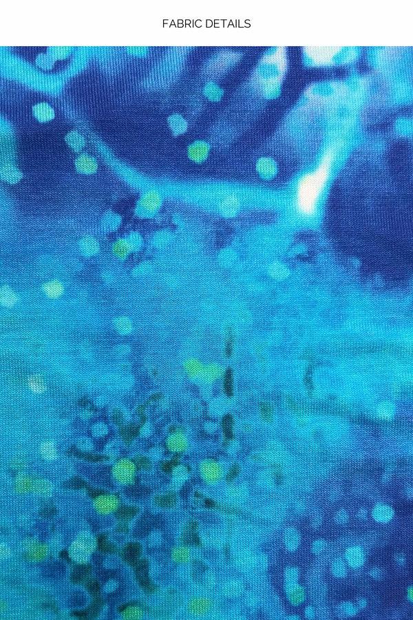 Luli Fama AQUA DREAMS - Crop Top & Adjustable Shirred Maxi Skirt • Multicolor – Luli Fama