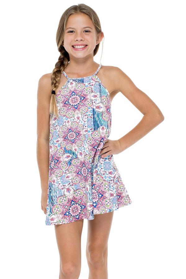 luli fama AZUCAR - Braided Short Dress • Multicolor – Luli Fama