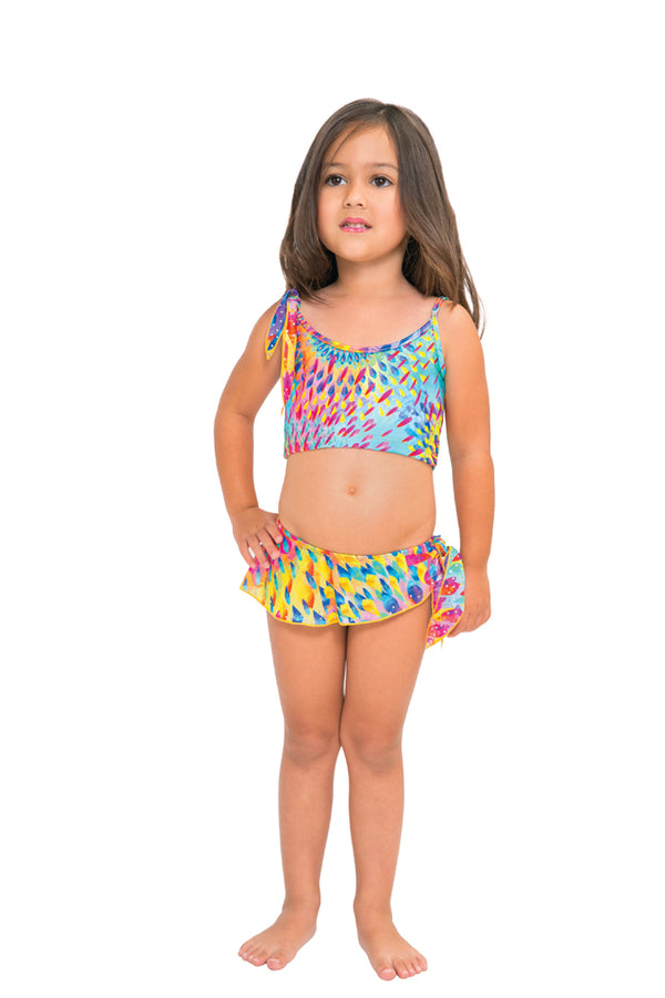 luli fama BAJO UN MISMO SOL - Bow Tankini Set • Multicolor – Luli Fama