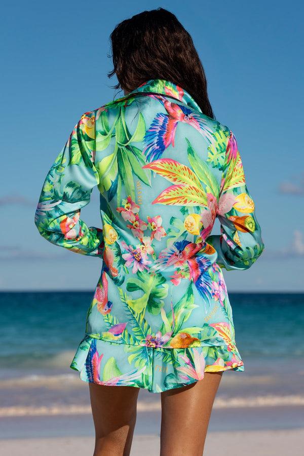 Luli Fama CARIBBEAN FANTASY - Blouse & Short • Multicolor – Luli Fama