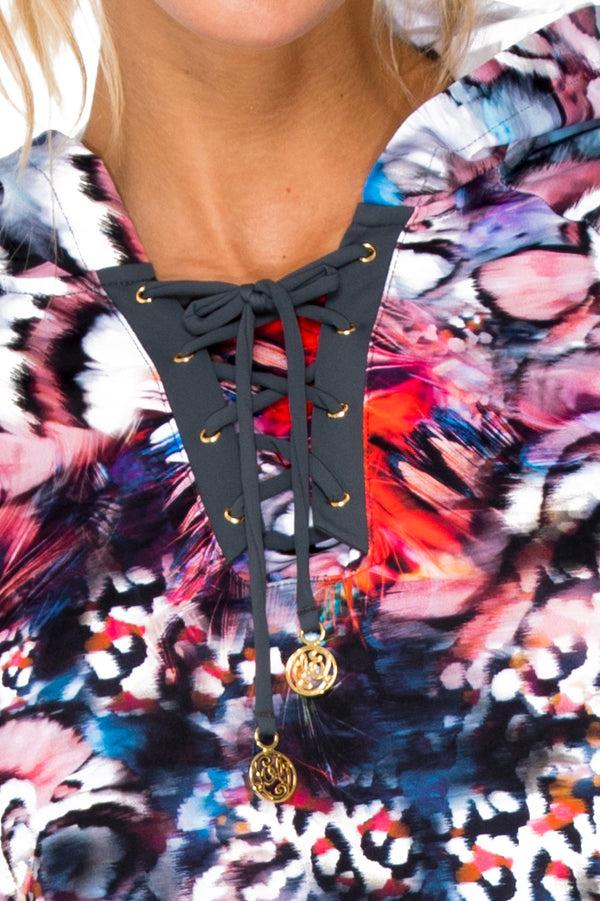 Luli Fama CIENFUEGOS - Grommet Cropped Hoodie Jacket & Grommet Center Legging • – Luli Fama