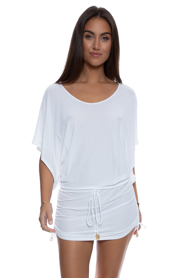 luli fama COSITA BUENA South Beach Dress - White – Luli Fama
