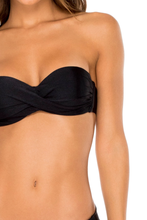 Luli Fama COSITA BUENA - Underwire Push Up Bandeau Top & Seamless Wavey Ruched B – Luli Fama