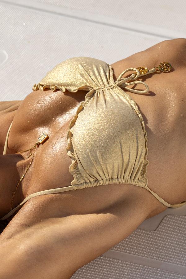 Luli Fama COSITA BUENA - Wavy Tunnel Bandeau Top & Wavy Brazilian Ruched Back Ti – Luli Fama