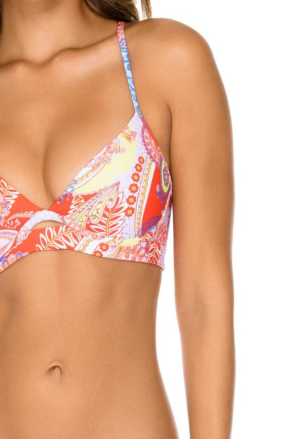 Luli Fama DYNASTY - Underwire Top & Seamless Full Ruched Back Bottom • Rojo – Luli Fama
